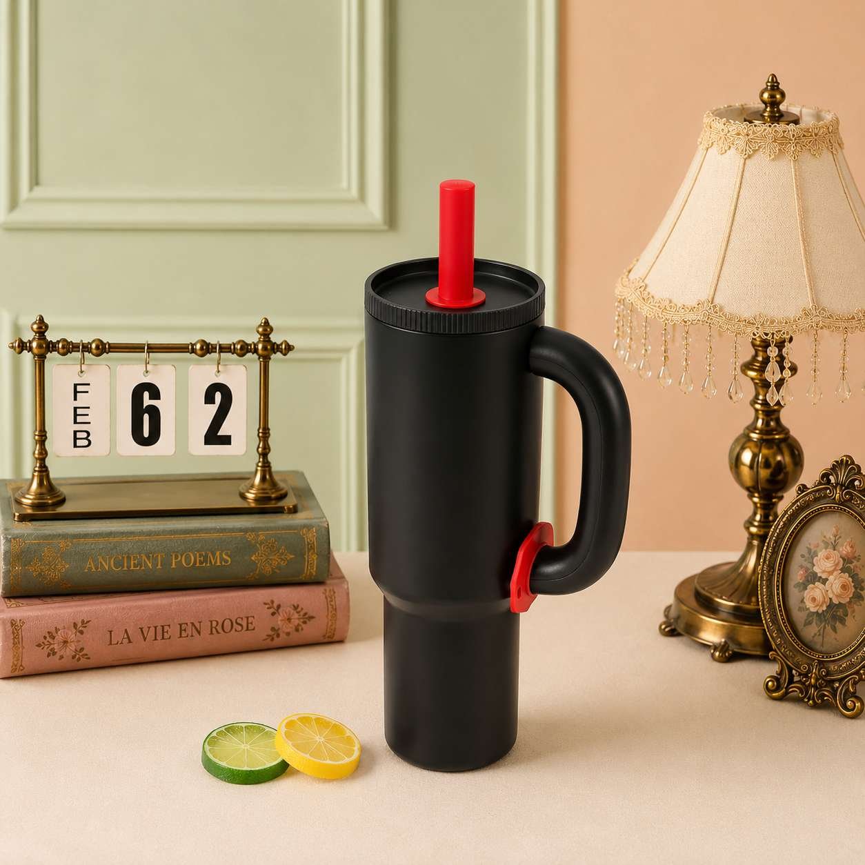 1000ml Stainless Steel Vacuum Insulated Tumbler | Hot & Cold Thermal Travel Mug | Leakproof Lid | Double Wall Coffee Cup | Premium Reusable Bottle